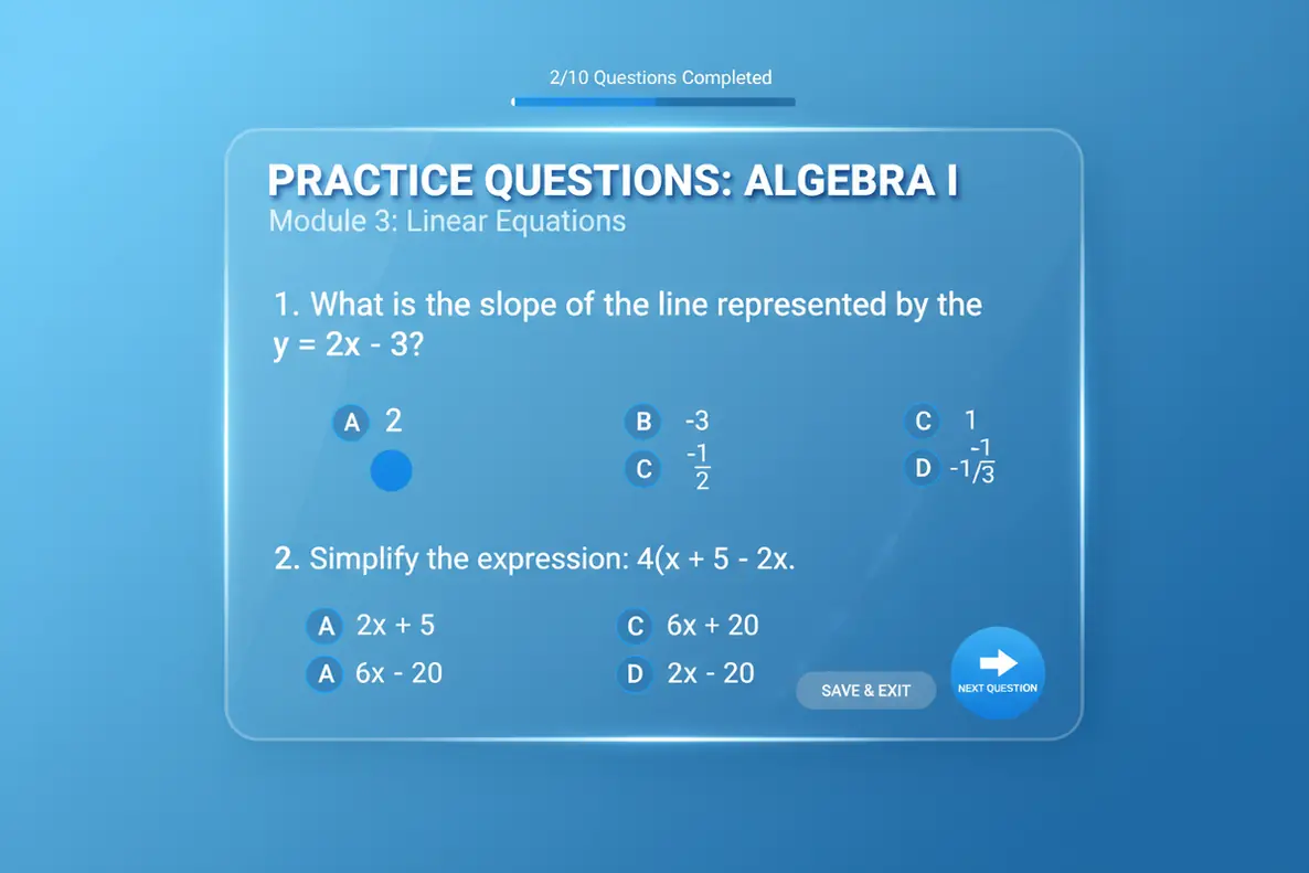 AI question generator creating practice questions for active recall study sessions