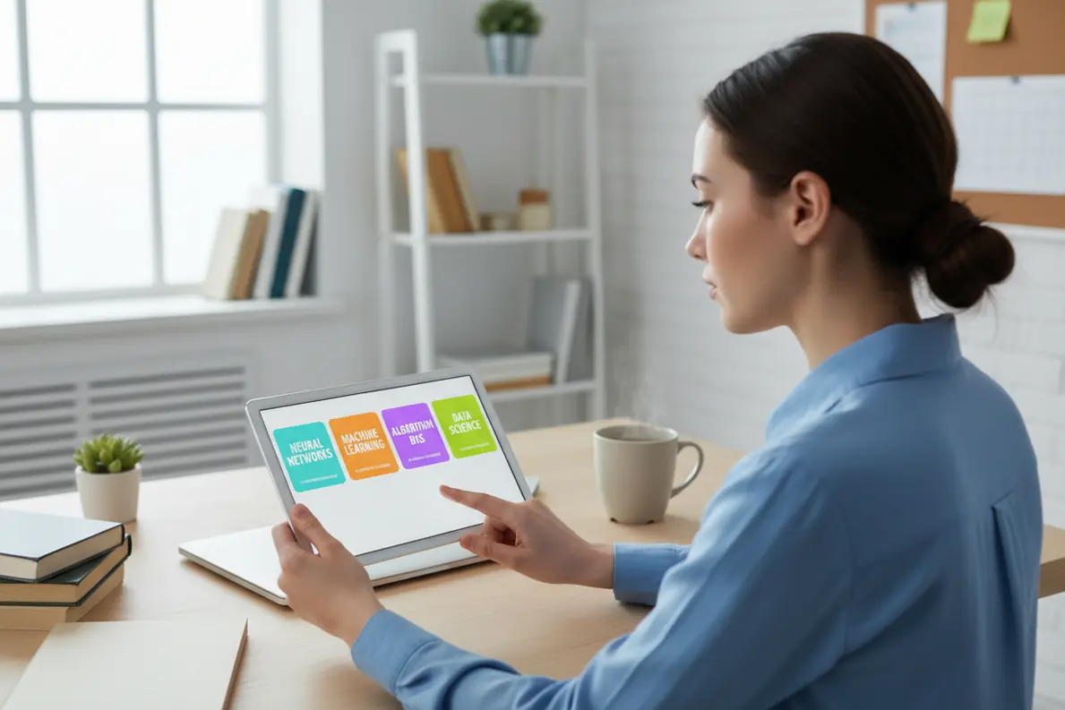 Flashcard generator creating subject-specific term and definition study cards