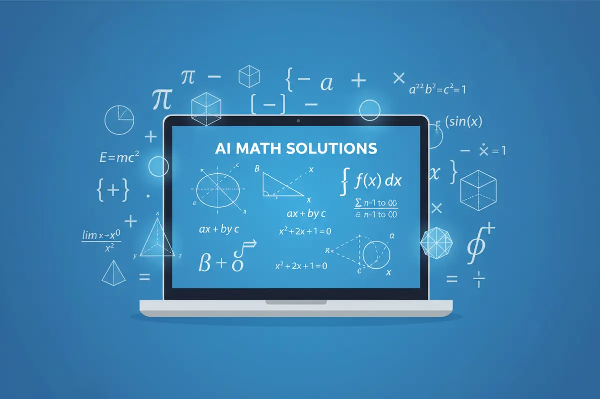 Math AI breaking down a complex problem into solvable steps